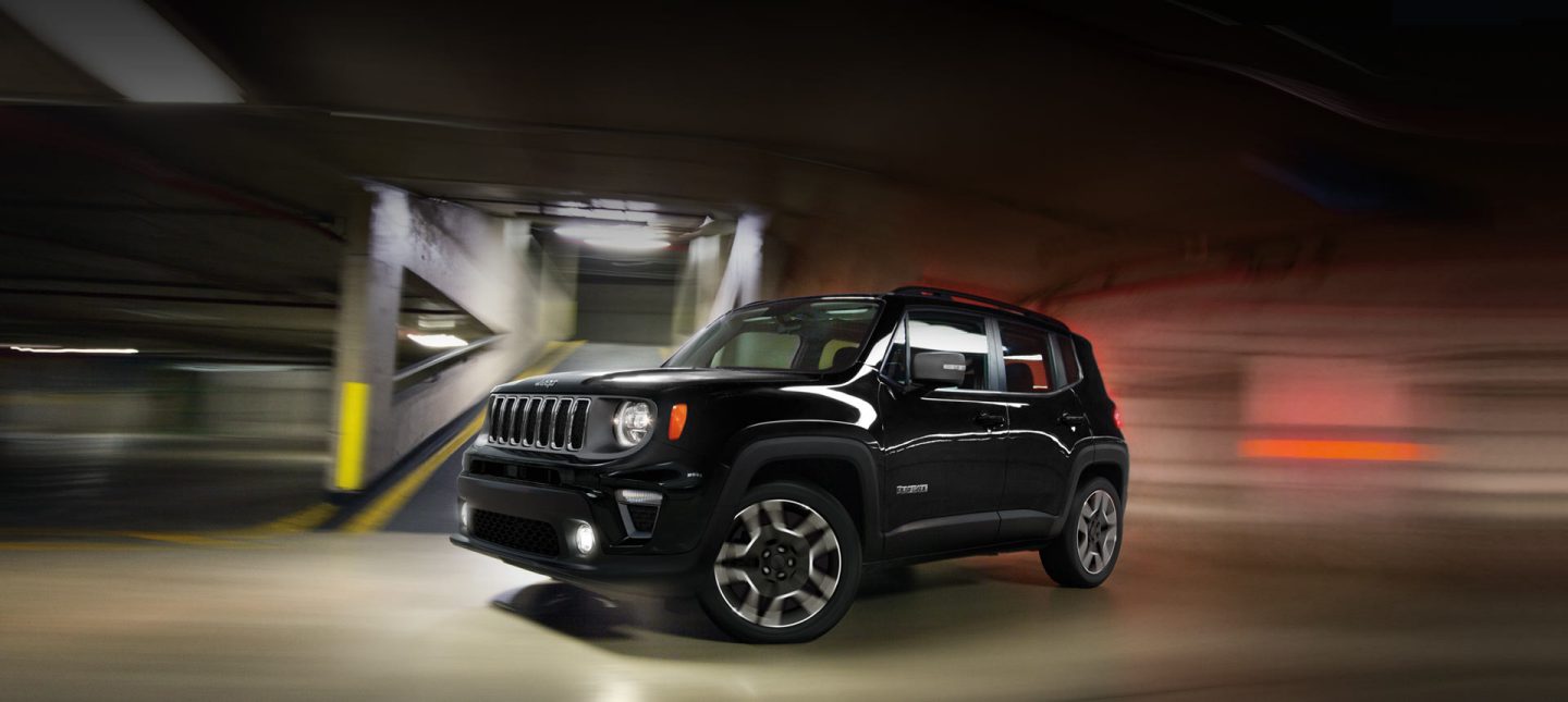 Exterior. The Jeep Renegade is a rare breed of truly distinctive styling. Its combination of off-road appeal and city-friendly design make it strikingly different from any other vehicle on the road. New for 2019 is a redesigned front fascia, new grille surrounds, wheels and updated headlamps.